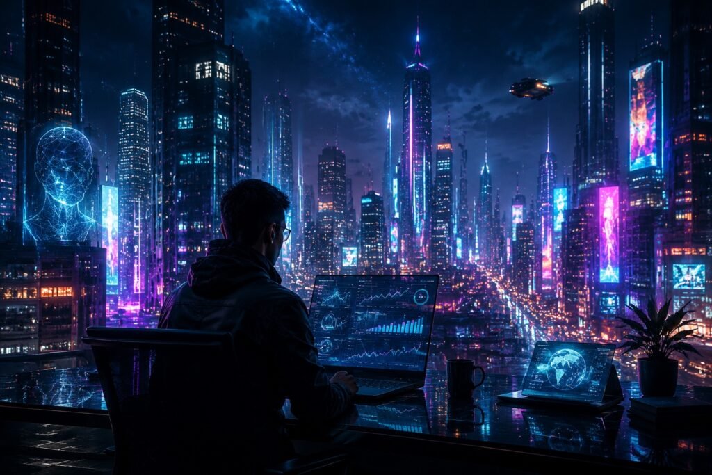 Cyberpunk hero