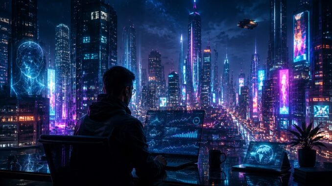 Cyberpunk hero